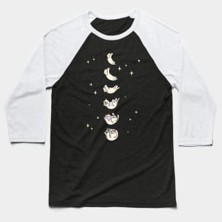 Celestial Feline Frolic Baseball T-Shirt